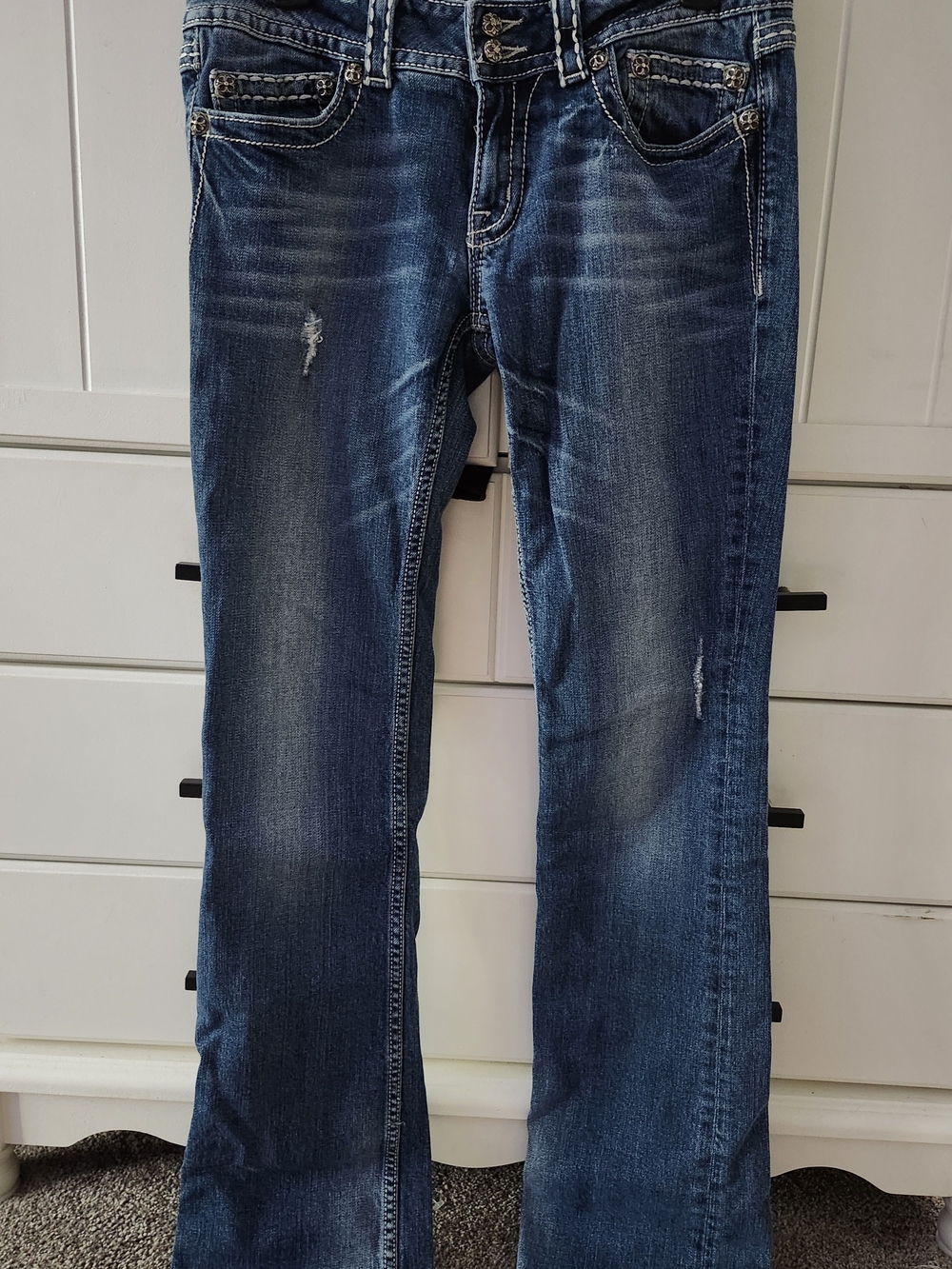 Miss Me Women's Dark Blue Bootcut Jeans 30/31